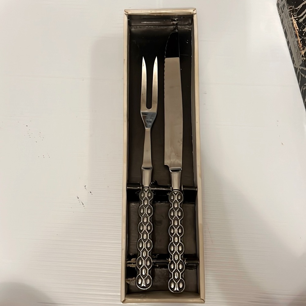 2 pc Carving set (Lancelot) Stanley Roberts SS Made in Japan w/original box